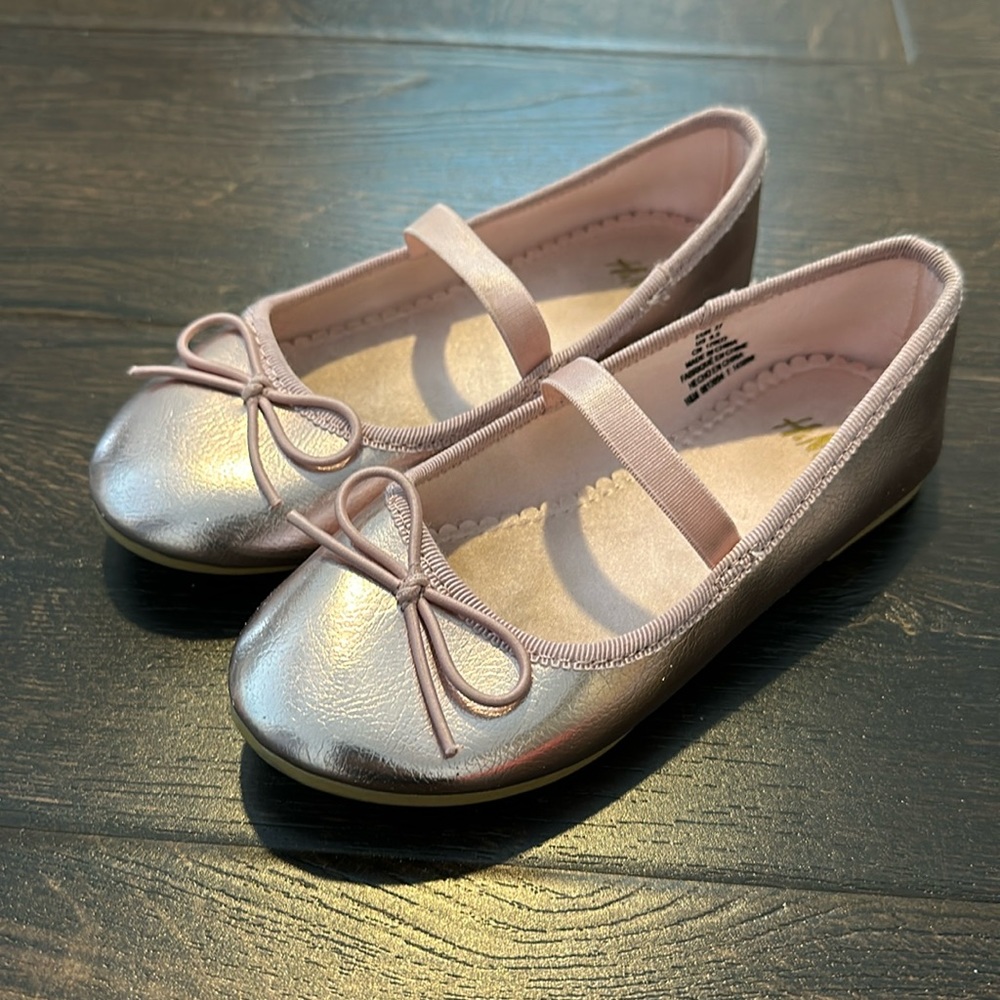 H&M Rose Gold Ballerina Flats for Toddlers
